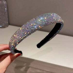 Full Diamond Fashion Head Band 
Press Hair Hoop RAINBOW